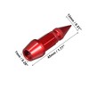 Unique Bargains Wheel Valve Cap Extension Tire Stem Valve Caps Extender Dustproof Waterproof for Auto Aluminum Alloy 4 Pcs - 2 of 4