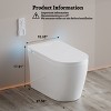 Vipbear Smart Toilet with Bidet Built in, Elongated Toilet with Heated Seat, Dryer, Auto-Lift Lid, Soft Close - 4 of 4