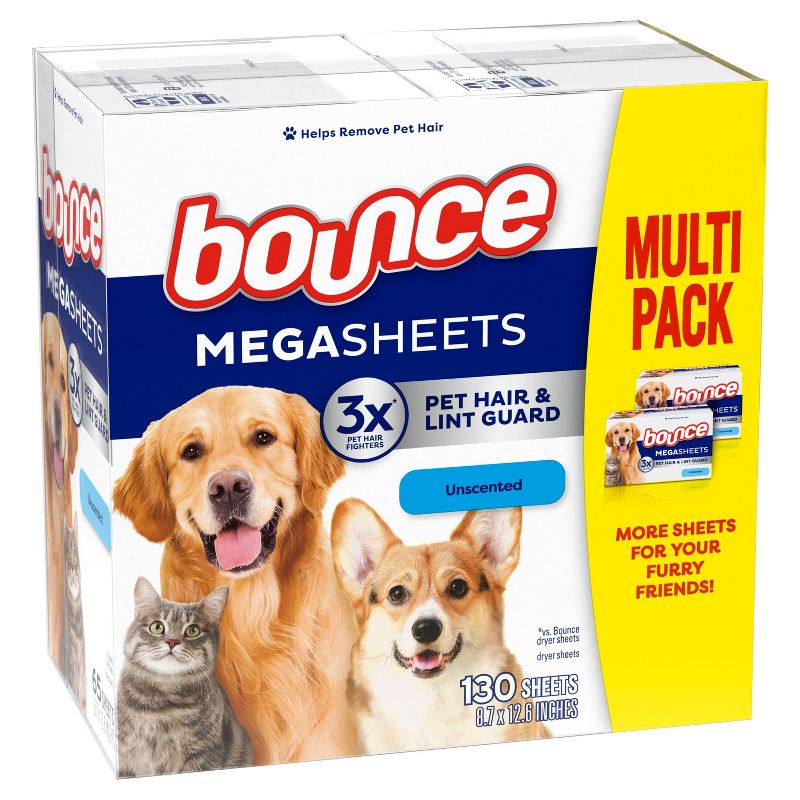 Bounce Pet Free Sheets - Unscented - 130ct, 2 of 12