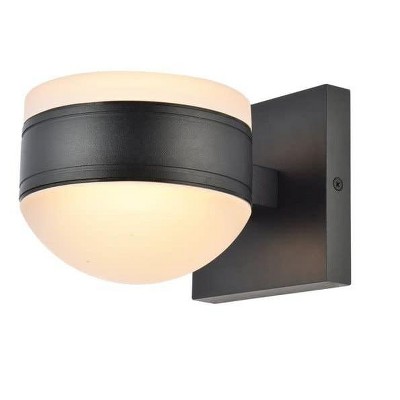 Elegant Lighting Raine Integrated LED wall sconce in black