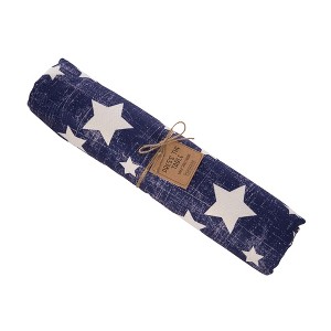 Transpac Fabric Table Throw Stars Home Decorations Spring - 1 of 2