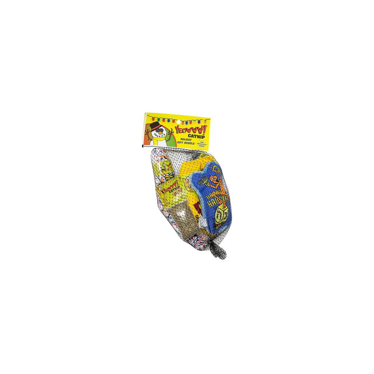 Yeowww Dreidel Krinkle Holiday Gift Bundle Catnip Toy