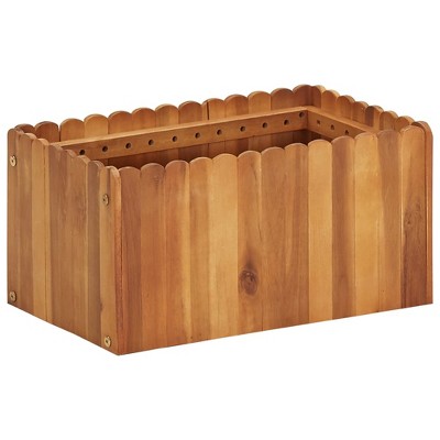 VidaXL Garden Raised Bed 19.6Inchx11.8Inchx9.8Inch Solid Acacia Wood