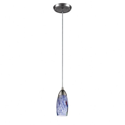 Elk Home Milan 1 - Light Pendant in  Satin Nickel