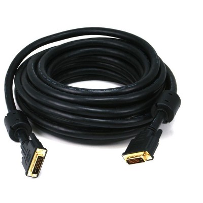 Monoprice DVI-D Cable - 35 Feet - Black | 24AWG CL2 Dual Link 9.9 Gbps