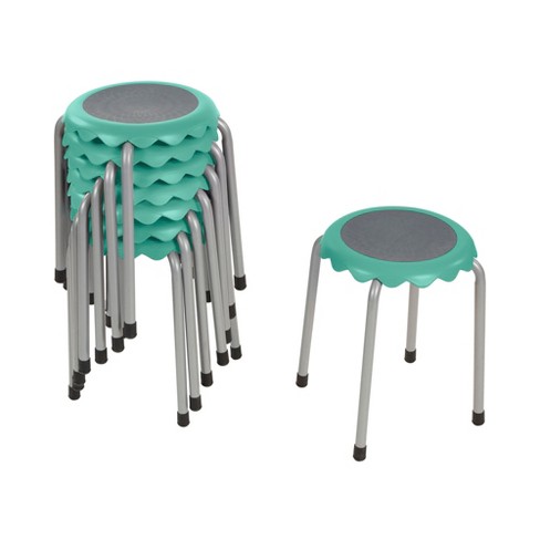 ECR4Kids Daisy Stackable Stool Set, Flexible Seating, 17in Seat Height, 8-Piece - image 1 of 4