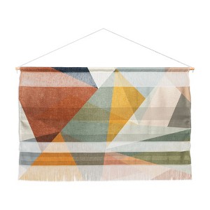 Little Arrow Design Co modern triangle mosaic multi Landscape Fiber Wall Hanging - Society6 - 1 of 3