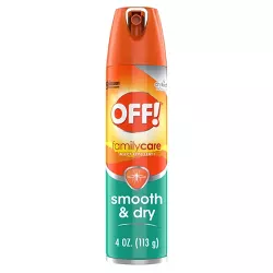OFF! FamilyCare Mosquito Repellent Smooth & Dry - 4oz