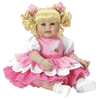 Adora Realistic Baby Doll Ice Cream Party Toddler Doll - 20 inch, Soft  CuddleMe Vinyl, Light Blonde Hair, Blue Eyes