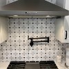 DOMETOUR Pot Filler Faucet Wall Mount, Commercial Kitchen Faucet with Double Joint Swing Arms, Single Hole 2 Handles, Matte Black - 4 of 4