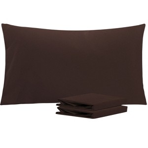 Brushed Microfiber Pillowcases, Super Soft Pillowcases with Envelope Closure - NTBAY - 1 of 4