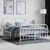 vidaXL Metal Bed Frame with Headboard and Footboard White 59.8 in.x78.7 in. - 3 of 4