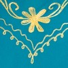Collections Etc Embroidered Gold Butterfly Border Easy Fir Sleeveless Dress - 2 of 4