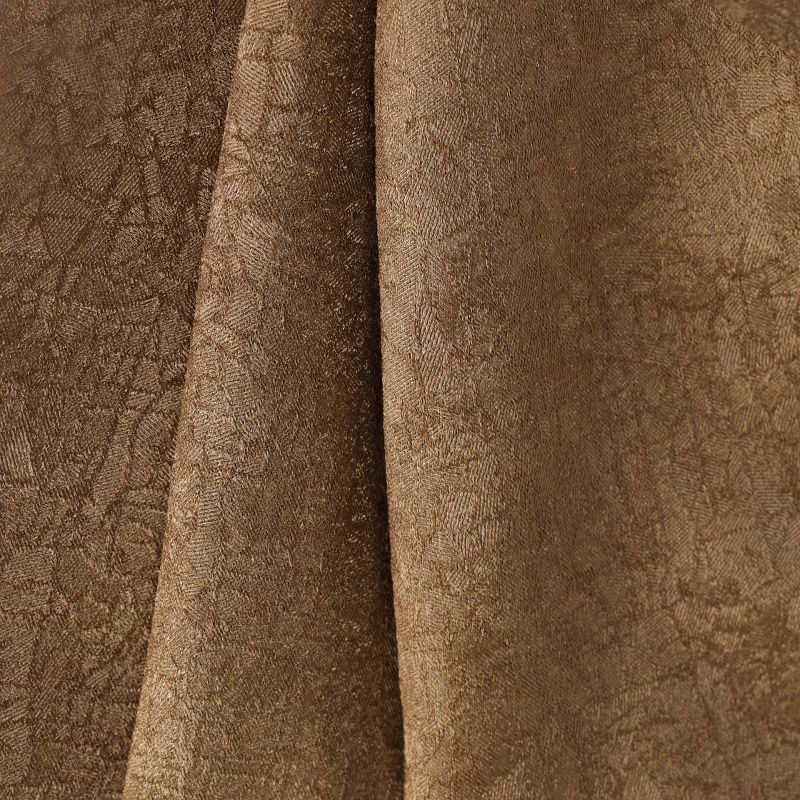 Rustic Bohemian Textured Room Darkening Semi-Blackout Curtains, Set of 2 by Blue Nile Mills, 4 of 6