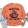 Simply Sage Market Retro Whatever Spices Your Pumpkin Garment Dyed Long Sleeve - 3 of 4