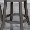 NicBex Dining Chairs Set of 2 Upholstered Chair Backless Round Seat Counter Stools, Fabric Accent for Kitchen, Bedroom, Tan - 4 of 4