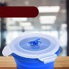 Vdomus Silicone Collapsible Food Storage Containers With Lids - Set of 3, Blue - image 4 of 4