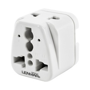 Lenmar TraveLite Ultracompact All-in-One Travel Adapter in White - 1 of 4