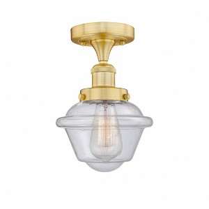 Oxford - 1 Light Semi-Flush Mount In Industrial Style-8.25 Inches Tall and 6.5 Inches Wide - 1 of 1