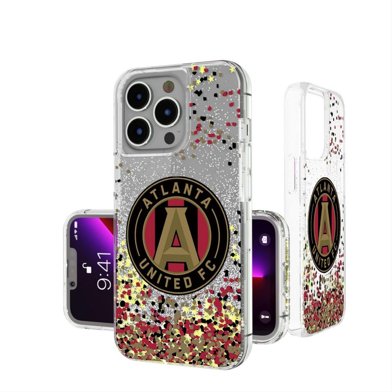 Keyscaper Atlanta United FC  Confetti Glitter Phone Case, 1 of 2
