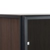 Kumasinova 51" Display Storage Cabinet with LED Lights,Metal Frame Kitchen Pantry with Glass Doors,Storage Cabinet with 4 Shelves for Kitchen,Brown - 4 of 4