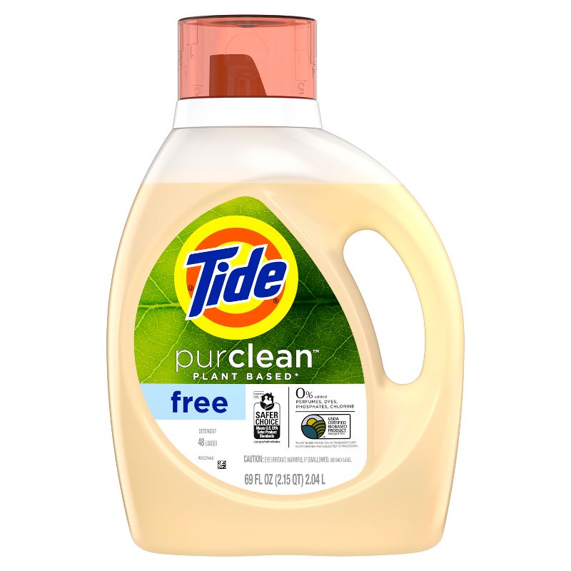 Tide purclean Unscented Liquid Laundry Detergent - 63 fl oz, 1 of 11