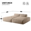 90" Oversized Modular Sleeper Sectional Sofas with Plush Foam & Pocket Springs, No Assembly - 3 of 4