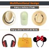 LunaLulinlk 10 PCS Adhesive Hat Hooks for Wall, Strong Hold Hat Hangers, Hat Holder Organizer for Wall, Door, Closet, Office, Bedroom (Black) - 3 of 4