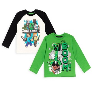 Minecraft Mobs Creeper 2 Pack Graphic T-Shirts Little Kid to Big Kid - 1 of 4