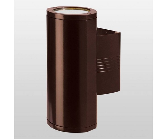 Trident Wet Location Outdoor Wall Light with Clear Glass Shade Bronze - Access Lighting