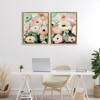 Stupell Industries Minty Garden Flowers 2pc Floating Frame Art Set - 2 of 4