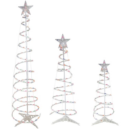 Christmas LED Spiral Tree Lights, 16 colors with Remote