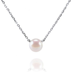 Clotth Freshwater Cultured Pearl Pendant Necklace for Women - 925 Sterling Silver with Gold Plating for Occasions - 1 of 4