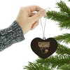 Purdue University Northwest Primary Logo Heart Love Wood Christmas Tree Holiday Ornament - 3 of 3