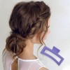 Unique Bargains Fashion Rectangle Frosted Hair Clips 1 Pc - 2 of 4
