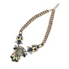 SOHI Women's Multicolour Party Stone Statement Necklace - 2 of 4