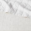 Full/Queen Space Dyed Cotton Linen Quilt Light Gray - Threshold™: Woven Coverlet, OEKO-TEX Certified, All Ages - image 4 of 4