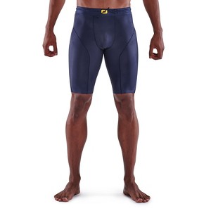SKINS SERIES-5 MEN'S HALF TIGHTS NAVY BLUE - 1 of 4