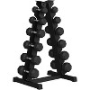 Premium Rubber Coated Hex Dumbbell Weight Set with Rack, for Home Gym, Coated Hand Weights for Strength Training, Workouts - 2 of 4