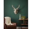 Rustic Deer Head Wall Decor Recycled Wooden Set of 2 – 8.75 Inch by Kalalou - 2 of 3