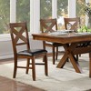 Simple Relax Set of 2 Faux Leather Upholstered Side Chairs in Espresso and Walnut - 2 of 4
