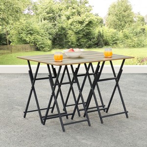 No Assembly Required TV Trays for Eating Set of 4 with Stand,Folding Snack Tray Table Set,Folding TV Dining Tables for Small Space - 1 of 4
