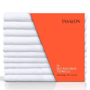 TASALON Microfiber Hair Towel for Salon - 10 Pack - 1 of 4