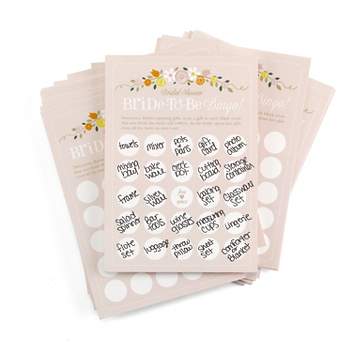 200pc Scratch Off Stickers 2" Circle Gold Game Wedding Party