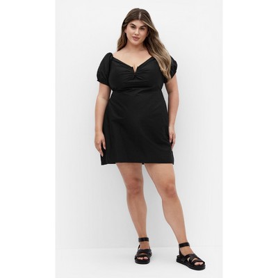 Women's Plus Size Marcie Dress - black | CITY CHIC