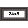 PosterPalooza | Panoramic 3.5" Wide Ornate Black Frame - UV Acrylic, Foam Board Backing, Hanging Hardware - 2 of 4