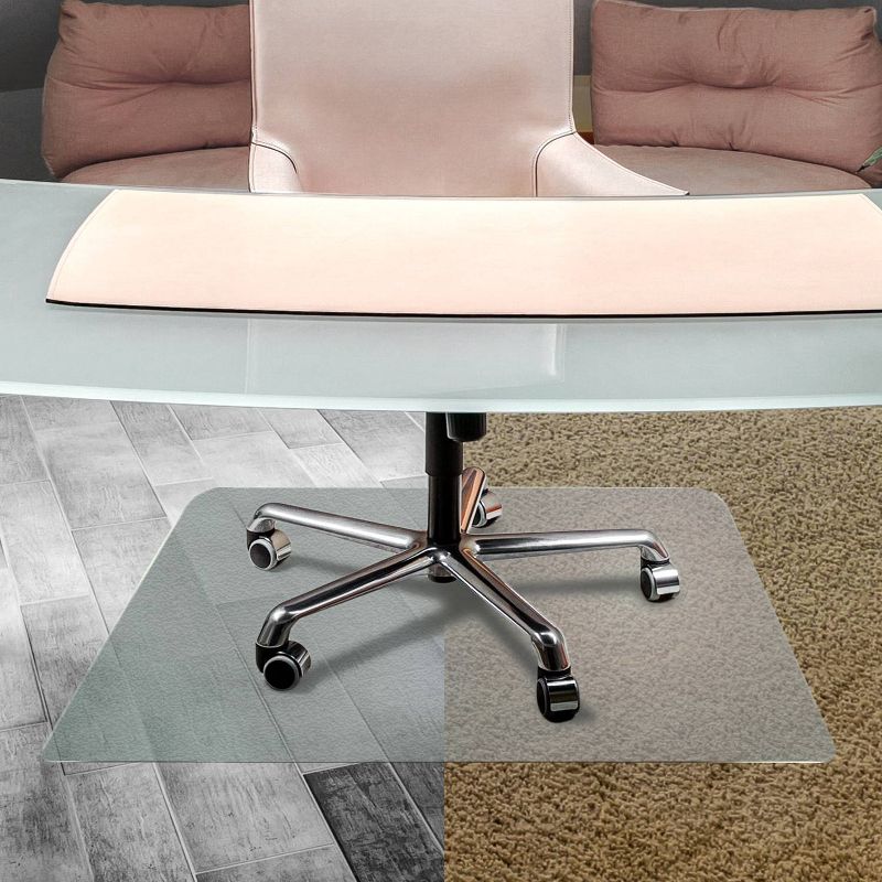 48&#34;x60&#34; Anti-Slip Uno Mat For Polished Hard Floors Carpet Tiles Rectangular - Cleartex, 3 of 10