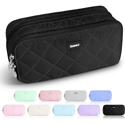 Paaaawaters Large Pencil Case Pouch,Extra Big Pencil Bag with 8 Compartments,Pen Bag Wide Opening