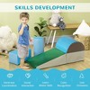 BABYYER 5 Piece Climb and Crawl Playset, Foam Climbing Blocks, Baby Soft Gym Set, Indoor Play Equipment for Toddlers, Kids Preschooler - 2 of 4