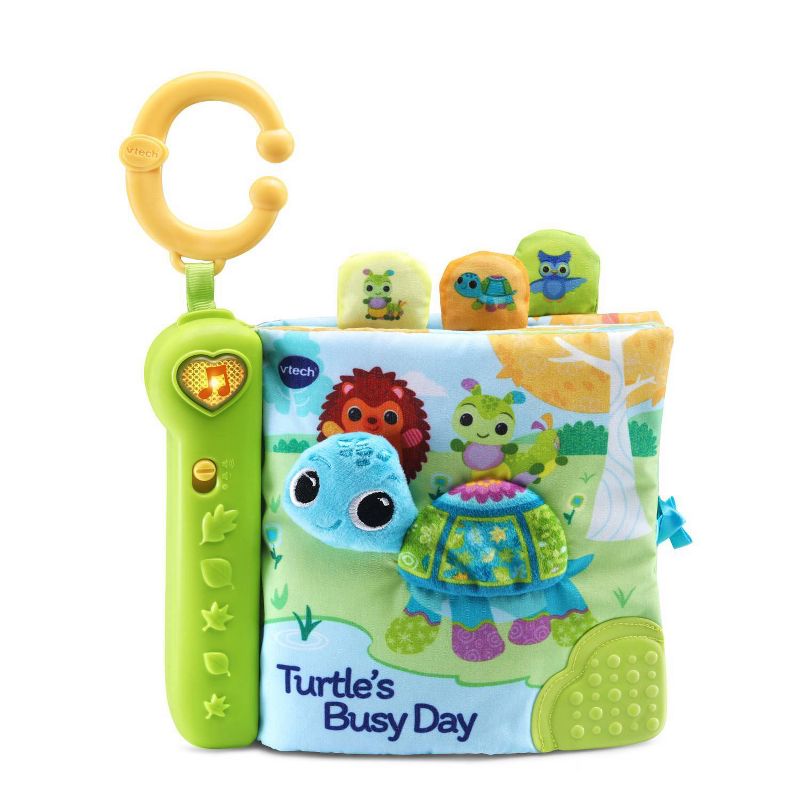 VTech Turtle&#39;s Busy Day Soft Book Baby Toy, 1 of 12
